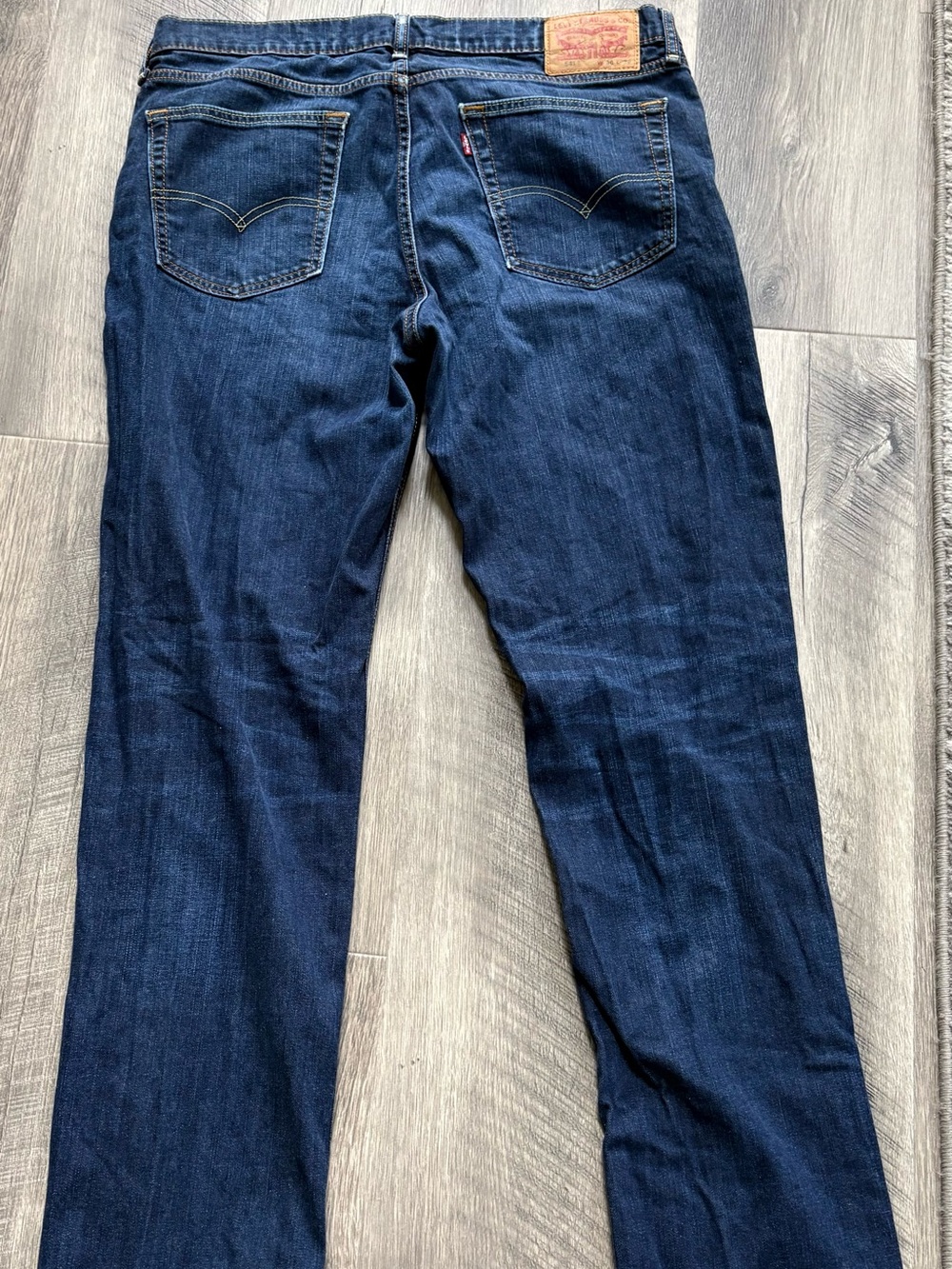 Levi's Men's Dark Blue Straight-Leg Jeans